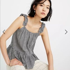 NWT Madewell Ruffle Strap Tank